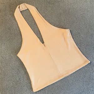 Beige Halter Top